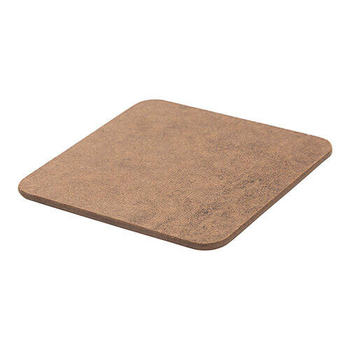 Sottobicchiere per tazza in fibra di legno per sublimazione - 9,5 x 9,5 cm