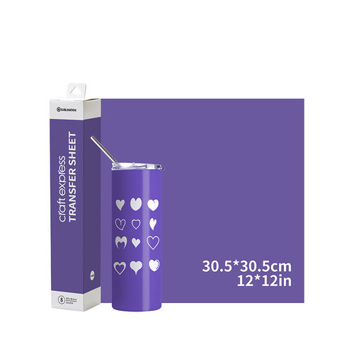 Foglio di trasferimento viola 30,5 x 30,5 cm - 8 pezzi.