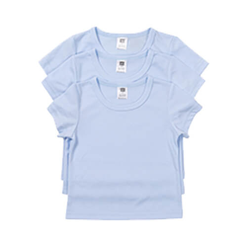 T-shirt a maniche corte per bambini per sublimazione - cielo blu
