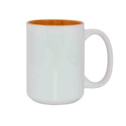 Tazza MAX 450 ml con l'interno arancione Sublimazione
