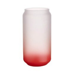 Vetro smerigliato da 550 ml per sublimazione - sfumatura rosso
