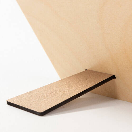 Portafoto esagonale in compensato per sublimazione - 17,8 x 20,3 cm