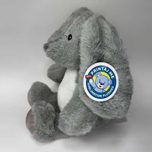 Coniglio 25 cm per stampa sublimatica - grigio