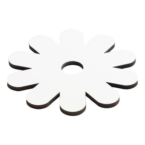 Targhetta con nome in fibra di legno per tazza da 1200 ml per sublimazione - crisantemi