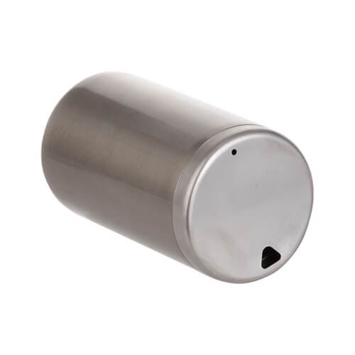 Una tazza senza manico da 400 ml in acciaio inossidabile con coperchio per sublimazione - argento