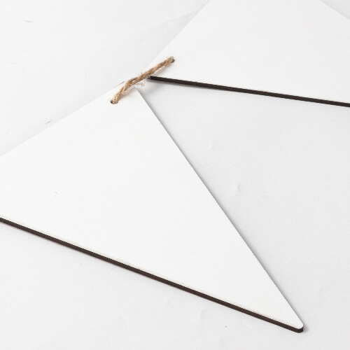 Decorazione murale in MDF per sublimazione - 8 triangoli