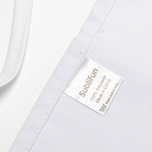 Grembiule bianco con tre tasche per adulti per sublimazione