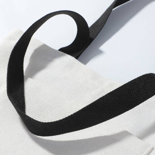 Borsa shopping 38 x 59 cm con manici neri per sublimazione