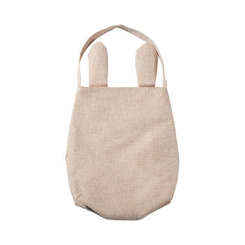 Borsa in lino 29 x 34 cm per sublimazione - manici verde