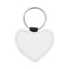 Portachiavi in pelle con glitter per sublimazione - cuore blu