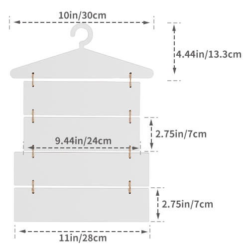 Cinque cornici appese in MDF per la sublimazione - appendino