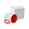 Tazza 300 ml FUNNY arancione con la scatola Sublimazione Termostampa