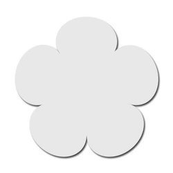 Sottobicchiere in cartone Sublimazione Termostampa- fiore