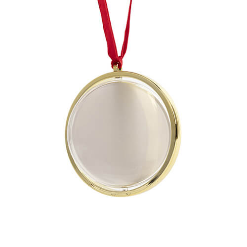 Ornamento rotante per albero di Natale a sublimazione - oro