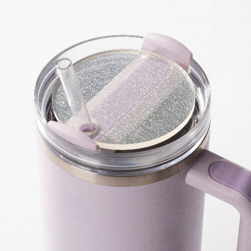 Targhetta in acrilico per tazza da 1200 ml con glitter a sublimazione - cerchio