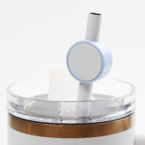 Copri cannuccia in silicone Ø 0,8/1 cm per sublimazione - cerchio blu