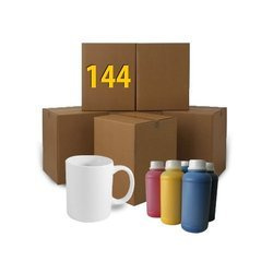 Tazza bianco 300 ml A+ Sublimazione Termostampa - 144 pezzi + 100 ml inchiostro sublimatico IN OMAGGIO