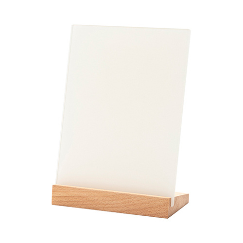 Cornice in vetro con base in legno con sublimazione - 15,2 x 20,3 cm