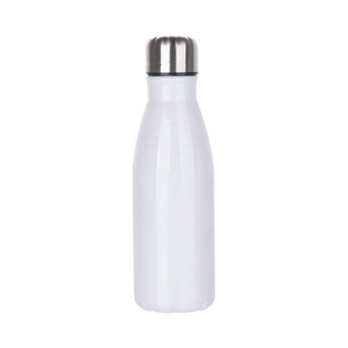 Flacone in alluminio da 500 ml per sublimazione - bianco