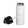 Bottiglia in acciaio inox da 720 ml con coperchio nero per sublimazione
