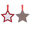 Ciondolo albero di Natale in metallo per sublimazione - Stella