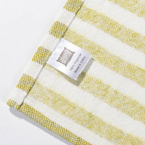 Tovaglietta in tela 50 x 35,5 cm crema con strisce verde chiaro per sublimazione