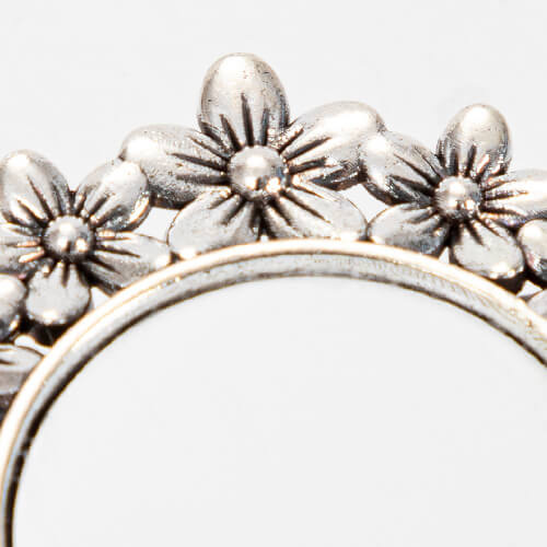 Spilla rotonda con ciondolo a forma di cuore per sublimazione