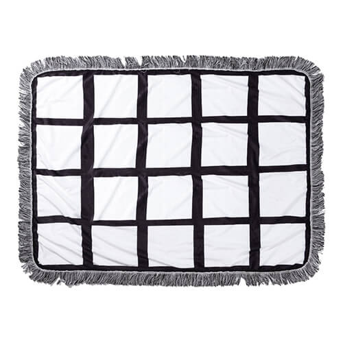 Coperta in peluche 101 x 76 cm con pannelli fotografici per sublimazione - 24 pannelli