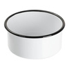 Ciotola per cani smaltata per sublimazione - bianca