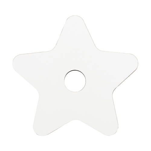 Targhetta con nome in fibra di legno per tazza da 1200 ml per sublimazione - stella