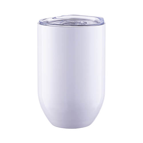 Bicchiere da vino da 360 ml per sublimazione - bianco