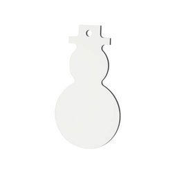 Decorazione albero di natale pupazzo di neve in MDF  - Stampa sublimatica a trasferimento termico