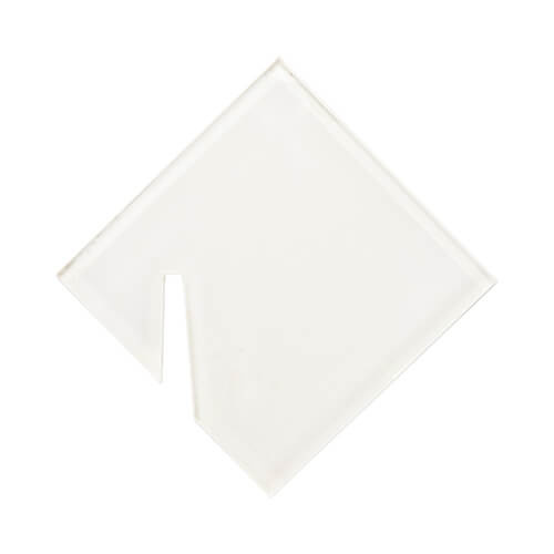 Appendino in vetro acrilico per sublimazione - rombo