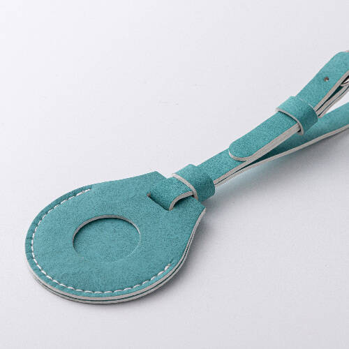 Etichetta per bagaglio in pelle / custodia AirTag per sublimazione - verde