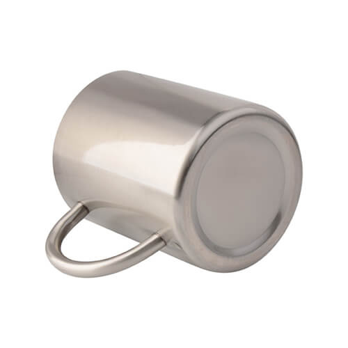 Tazza in acciaio inox 450 ml per sublimazione - argento
