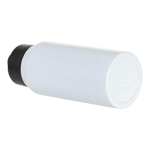 Borraccia da 750 ml con boccaglio largo e manico pieghevole per sublimazione - bianca