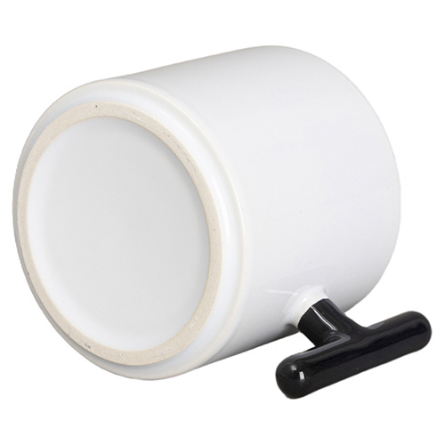 Tazza da 270 ml con manico a T per sublimazione - nero