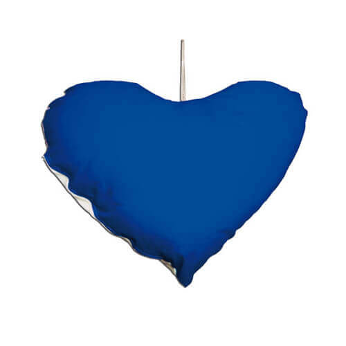 Mini federa cuore - ciondolo 26 x 20 cm per sublimazione - blu