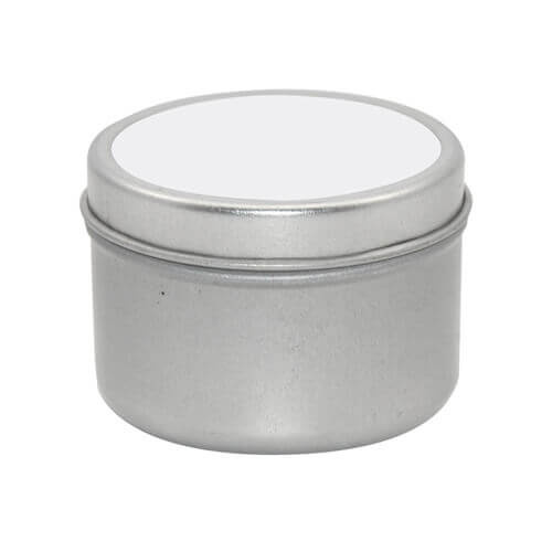 Candela profumata in scatola di metallo - piccola - trasferimento termico a sublimazione