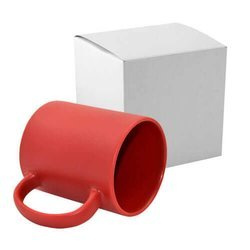 Tazza Full Color rosso, opaco con la stampa Sublimazione Termostampa