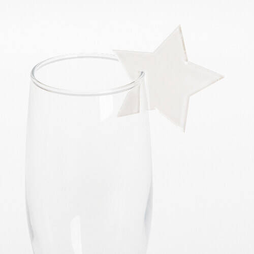 Appendino in vetro acrilico per sublimazione - stella