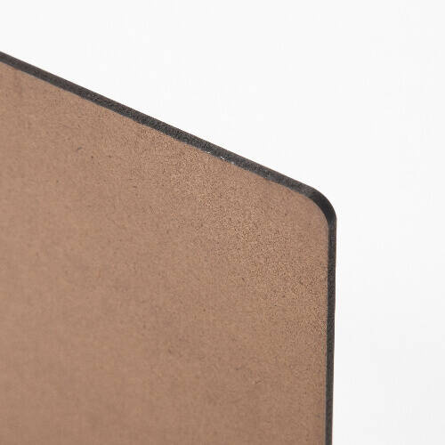 Pannello in fibra per sublimazione 20 x 20 x 0,3 cm - 2 pz. - dorso marrone chiaro