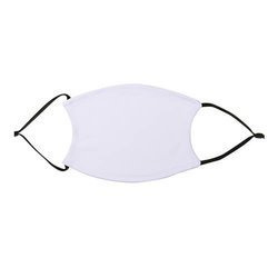 Maschera grande per viso per sublimazione con filtro /gomme nere/