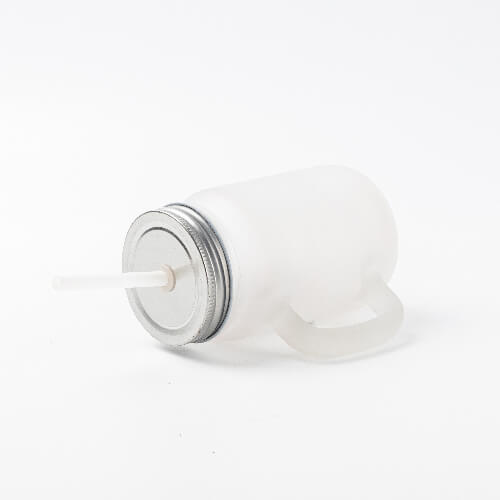 Mug Mason Jar 350 ml satinato senza manico per sublimazione