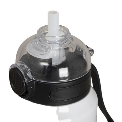 Bottiglia da 960 ml in acciaio inossidabile con coperchio nero per sublimazione