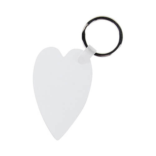 Portachiavi in ​​plastica per sublimazione - cuore
