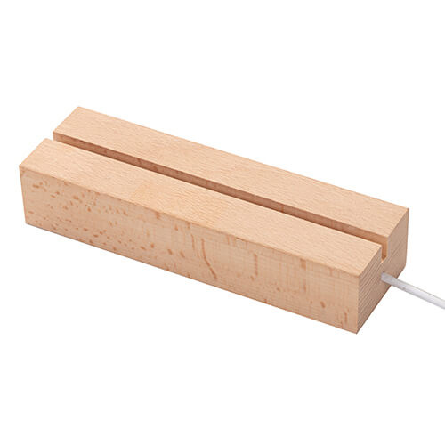 Base per lampada LED - rettangolare 15 cm - luce calda