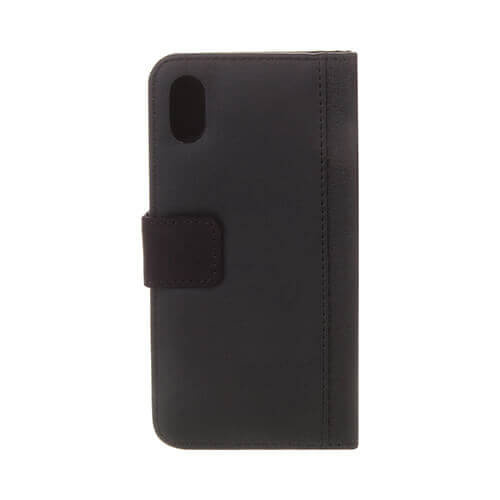 Custodia iPhone XR in cuoio nero apribile Sublimazione trasferimento termico