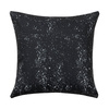 Federa in lino 40 x 40 cm Bleached Starry Black per sublimazione
