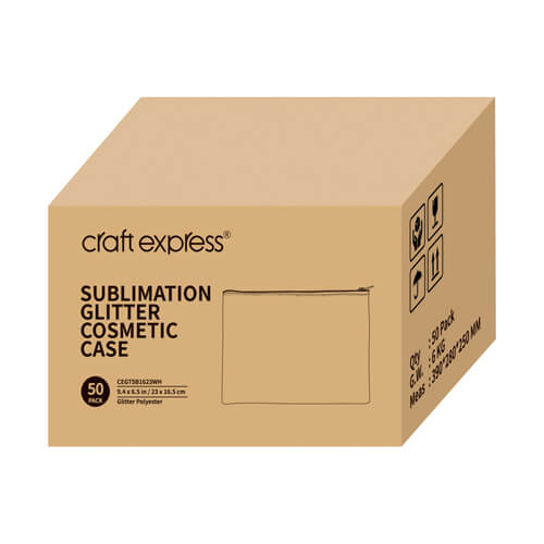 Set di 4 custodie glitterate bianche per sublimazione